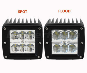 Additional LED Light Square 24W CREE for 4WD - ATV - SSV Spotlight VS Floodlight